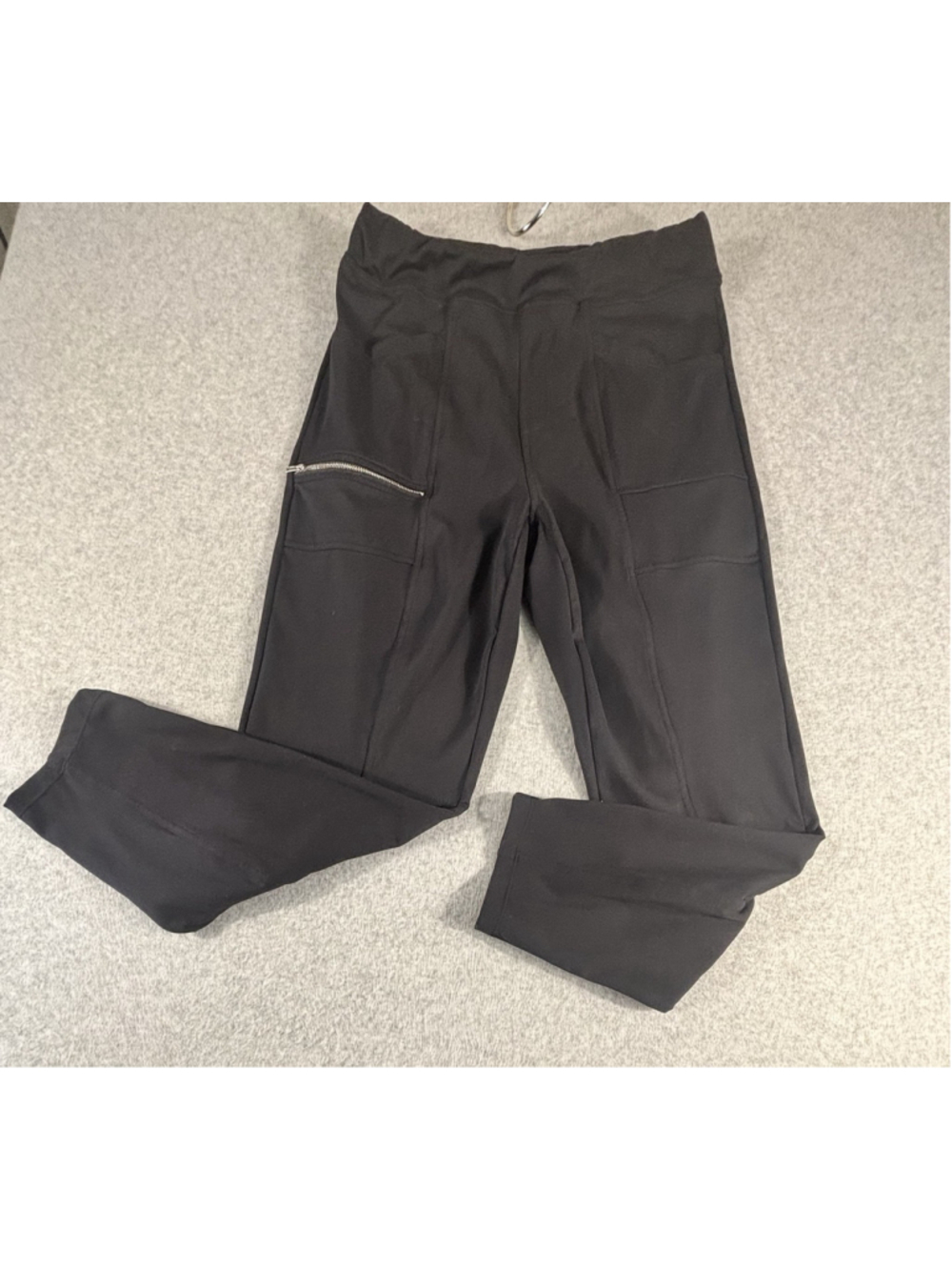 Halara Womens XL Black High Waisted Cargo Jogger Pants Stretch Athleisure